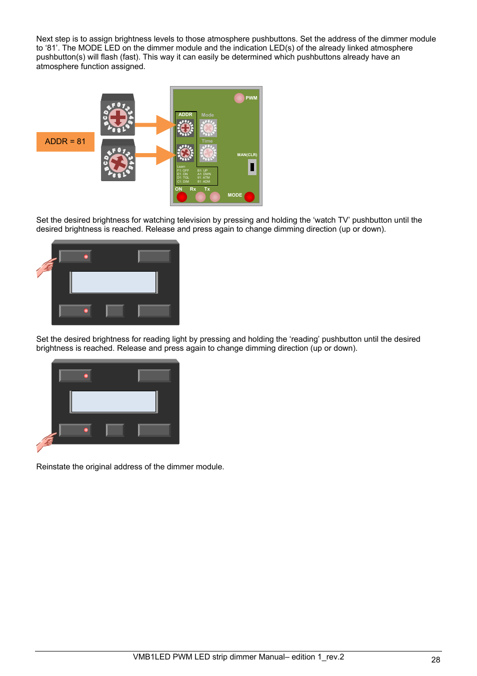 Addr = 81 | Velleman VMB1LED User Manual | Page 28 / 38
