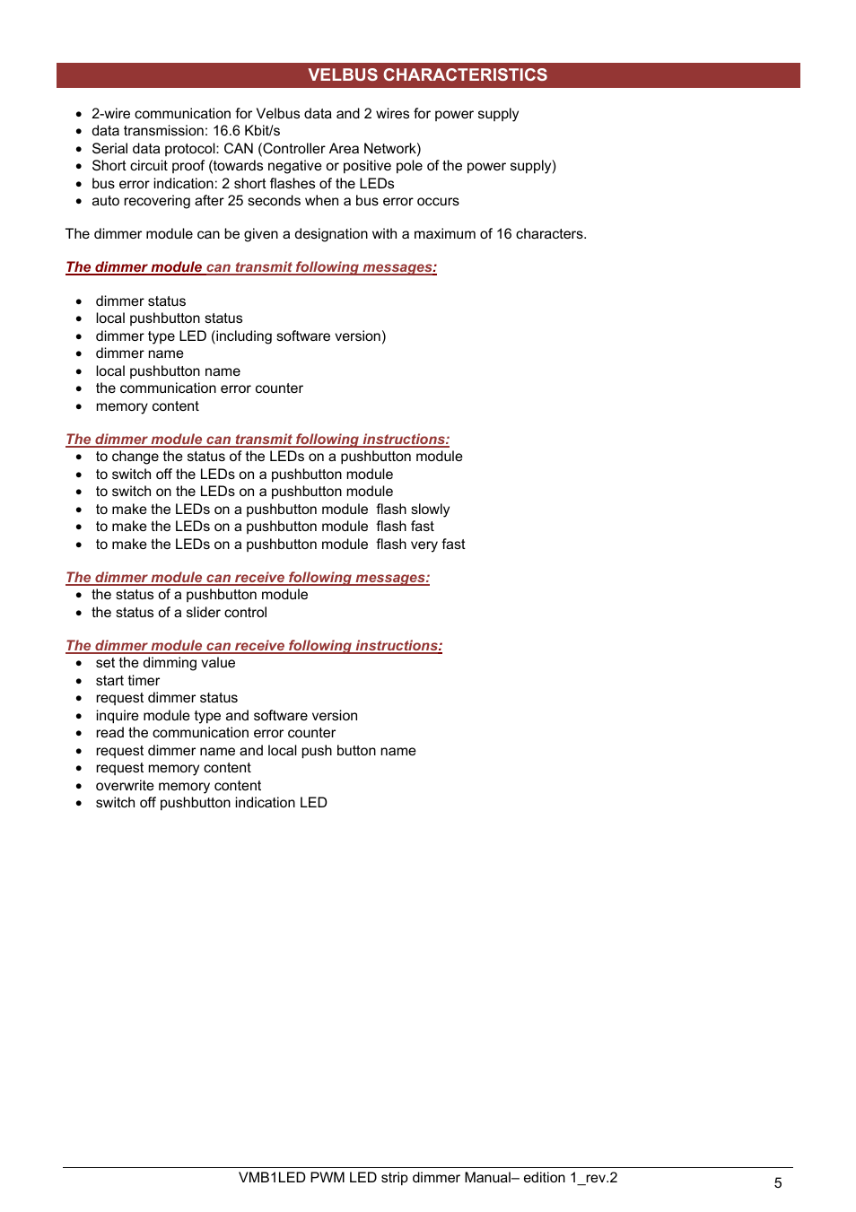 Velleman VMB1LED User Manual | Page 5 / 38