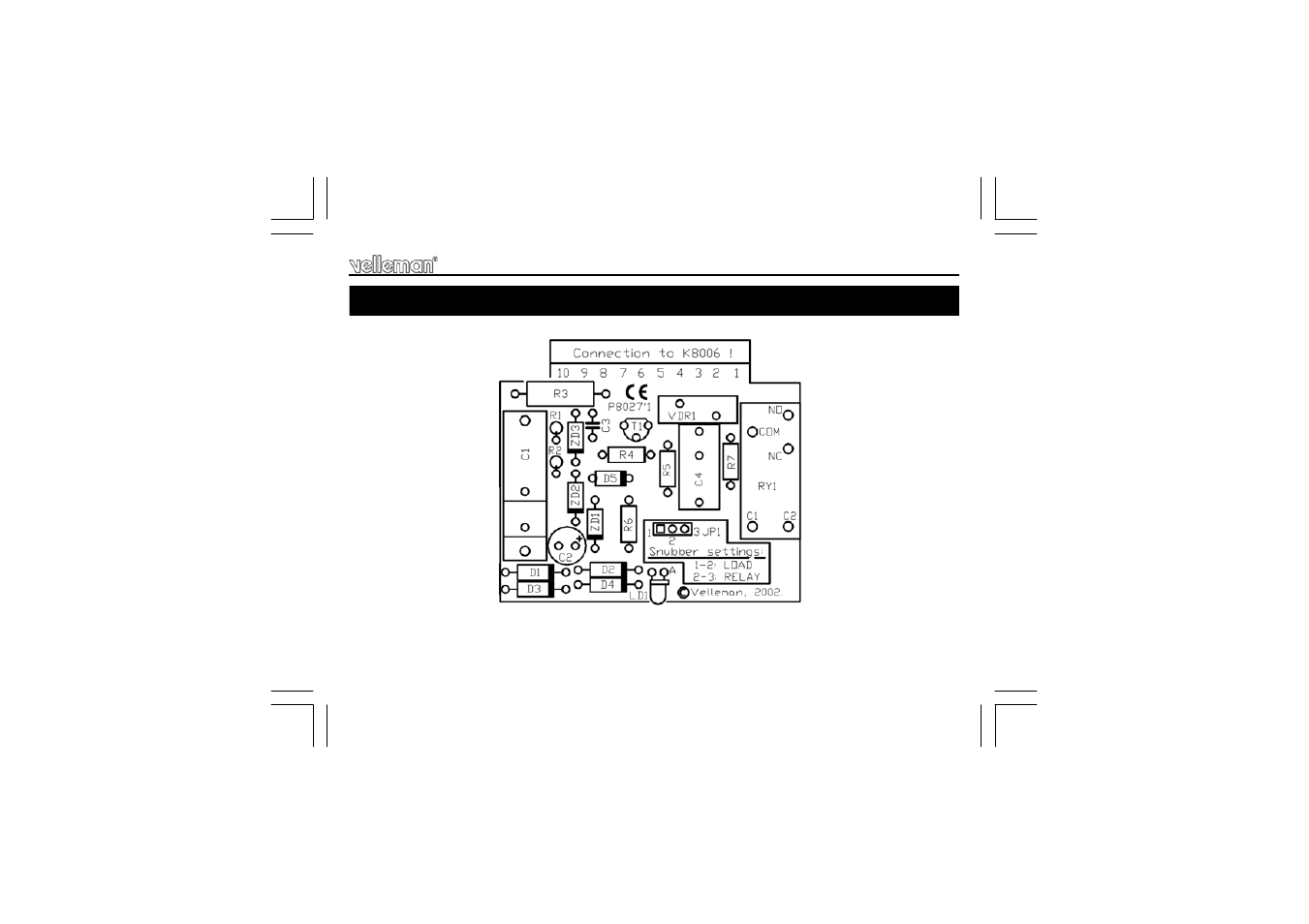 Velleman projects K8027 Assembly instructions User Manual | Page 11 / 12
