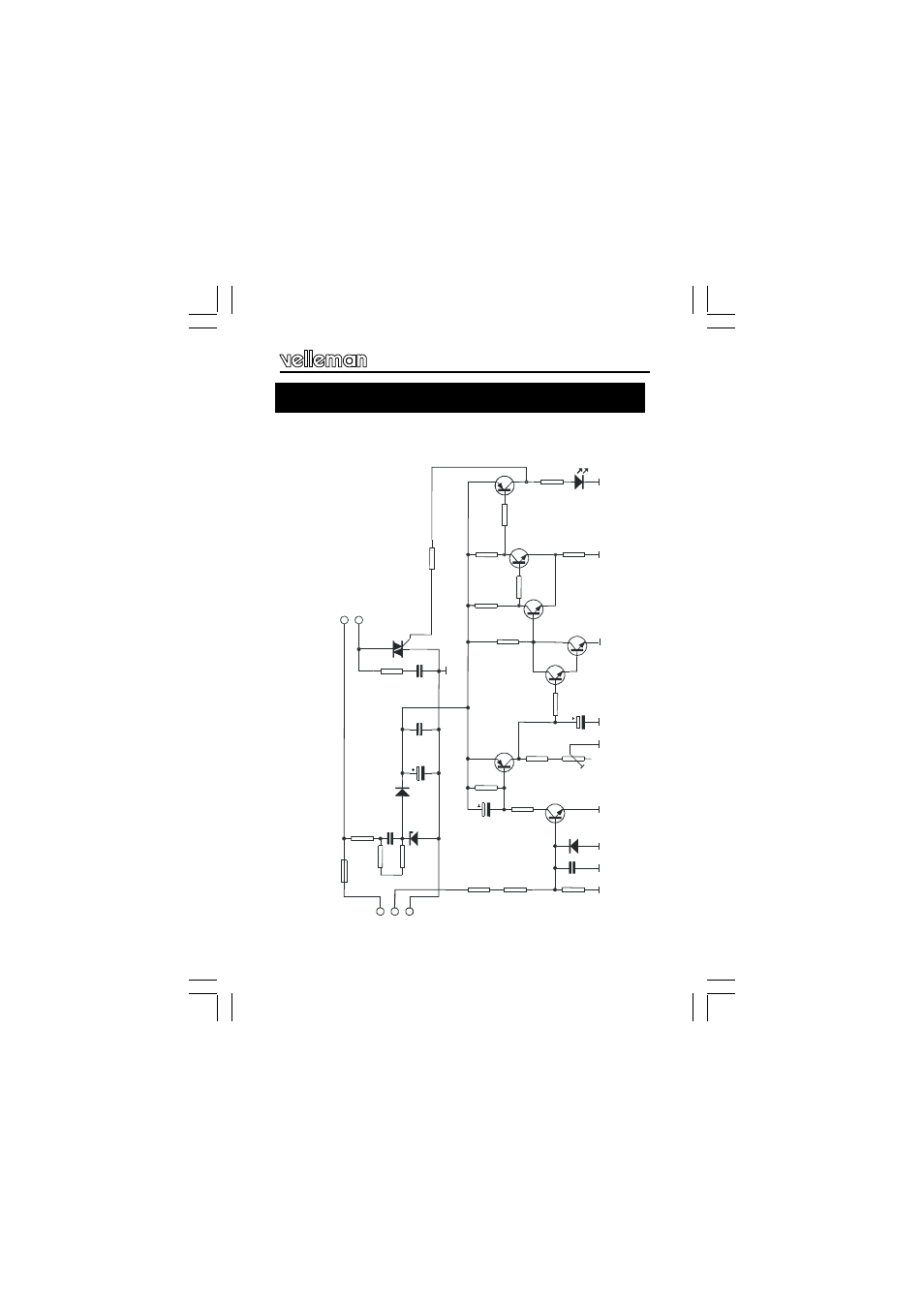 15 19. schematic diagram, Schematic diagram | Velleman projects K8041 Assembly instructions User Manual | Page 15 / 16