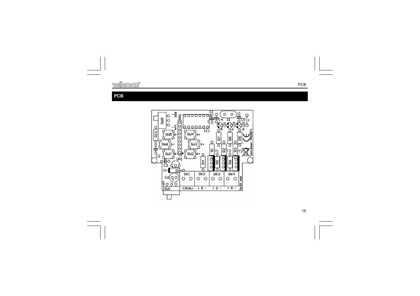 Velleman К8088 User Manual | Page 15 / 16
