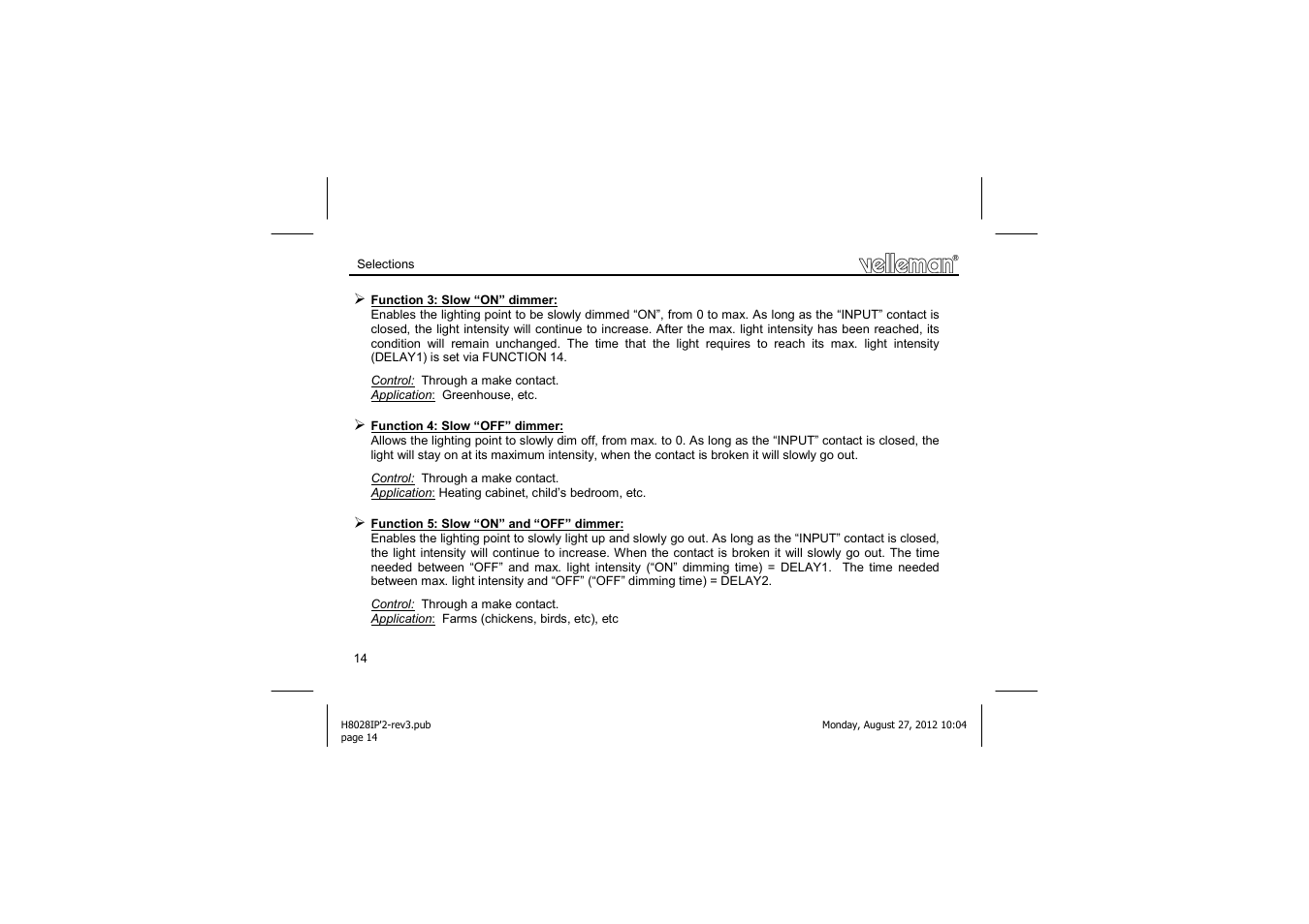 Velleman projects K8028 Assembly instructions User Manual | Page 14 / 24