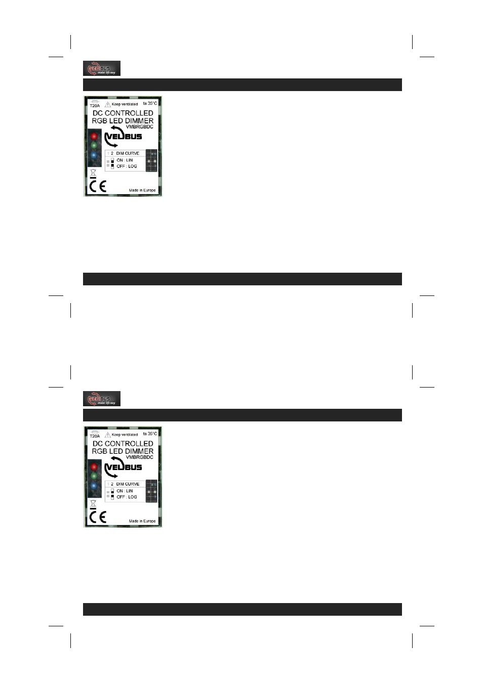 Velleman VMBRGBDC User Manual | Page 5 / 8