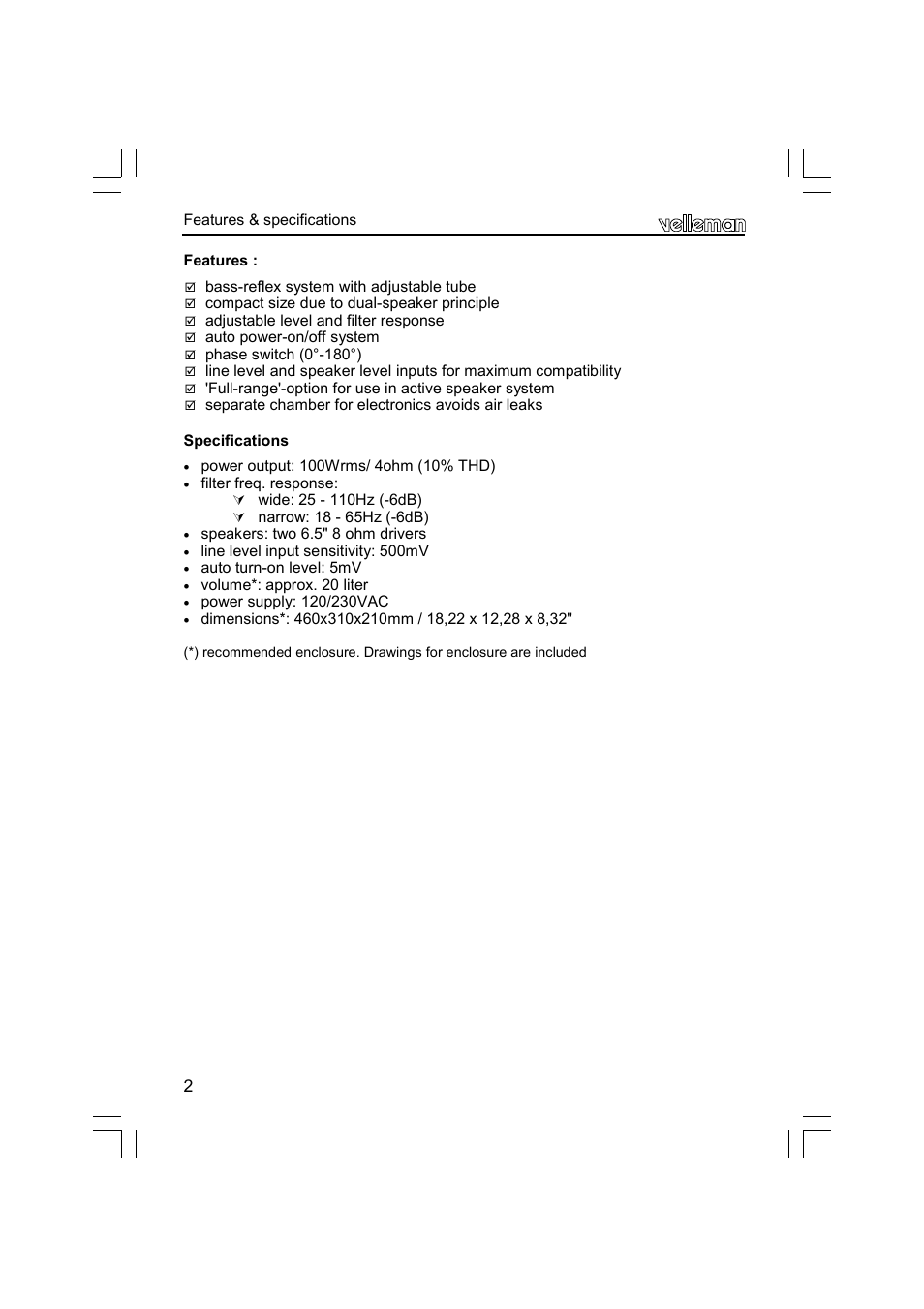 Velleman К8077 User Manual | Page 2 / 32