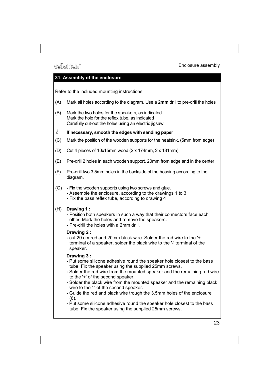 Velleman К8077 User Manual | Page 23 / 32