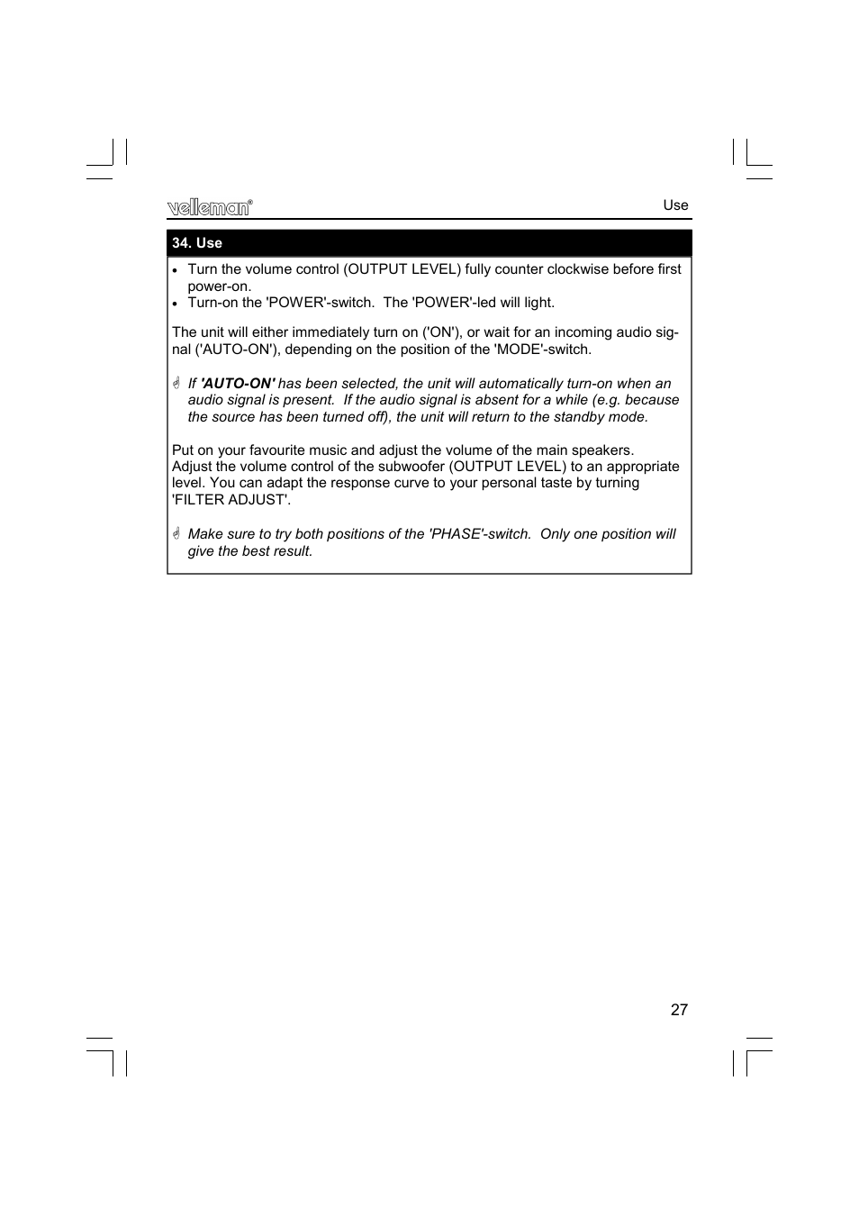 Velleman К8077 User Manual | Page 27 / 32