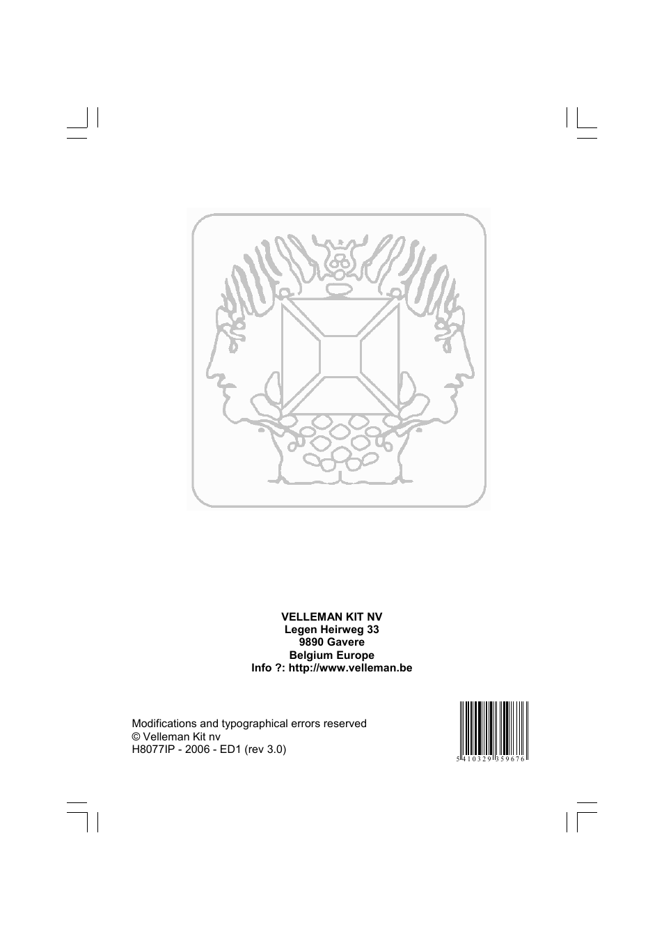 Velleman К8077 User Manual | Page 32 / 32