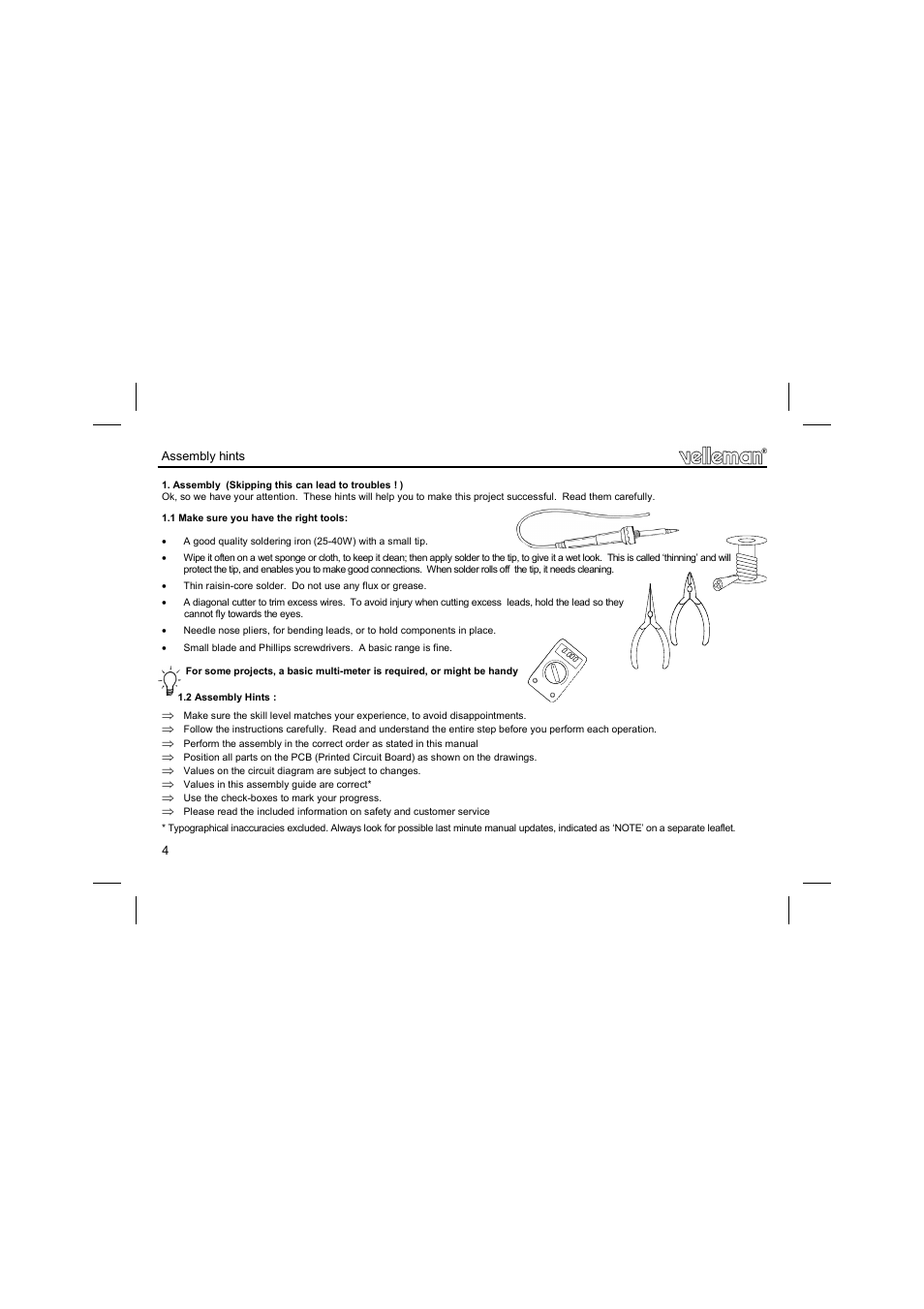 Velleman projects K8032 Assembly instructions User Manual | Page 4 / 12