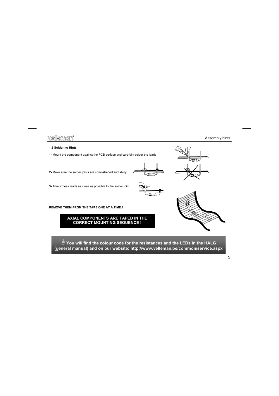 Velleman projects K8032 Assembly instructions User Manual | Page 5 / 12