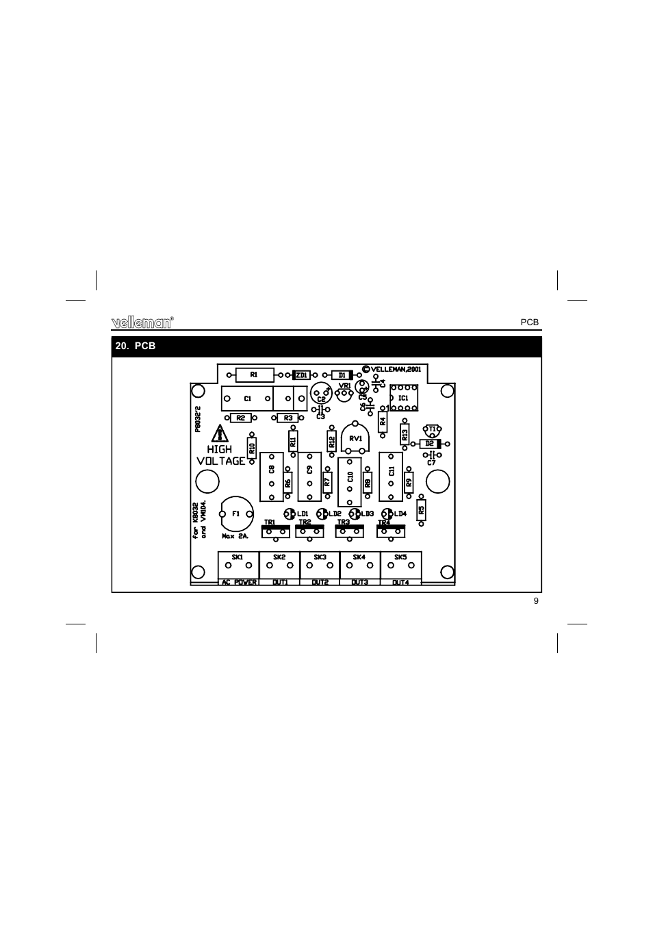 Velleman projects K8032 Assembly instructions User Manual | Page 9 / 12