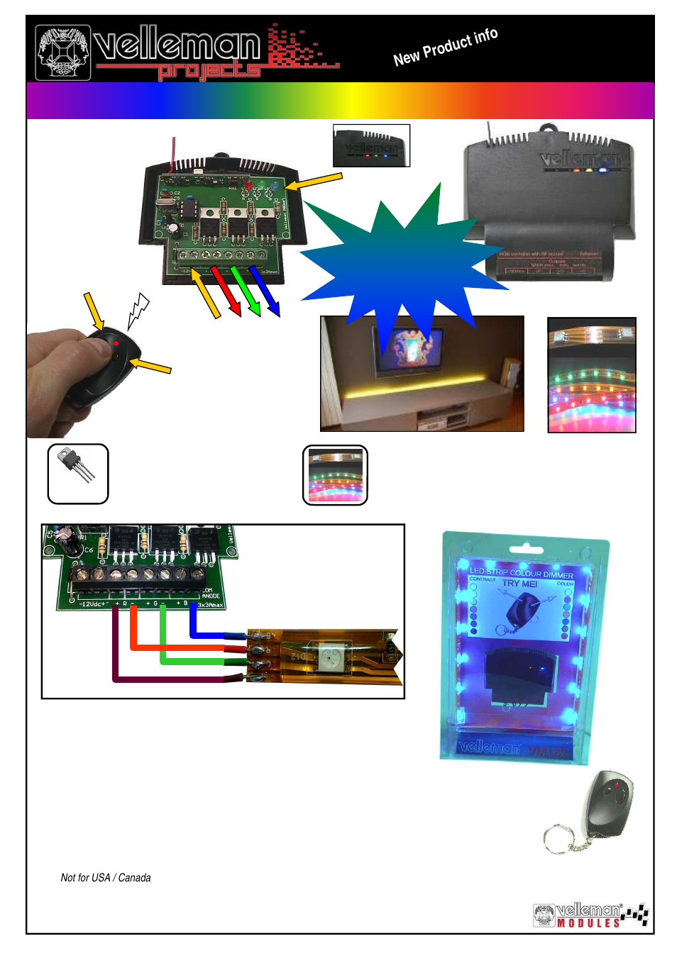 Velleman projects VM162 Datasheet User Manual | 1 page