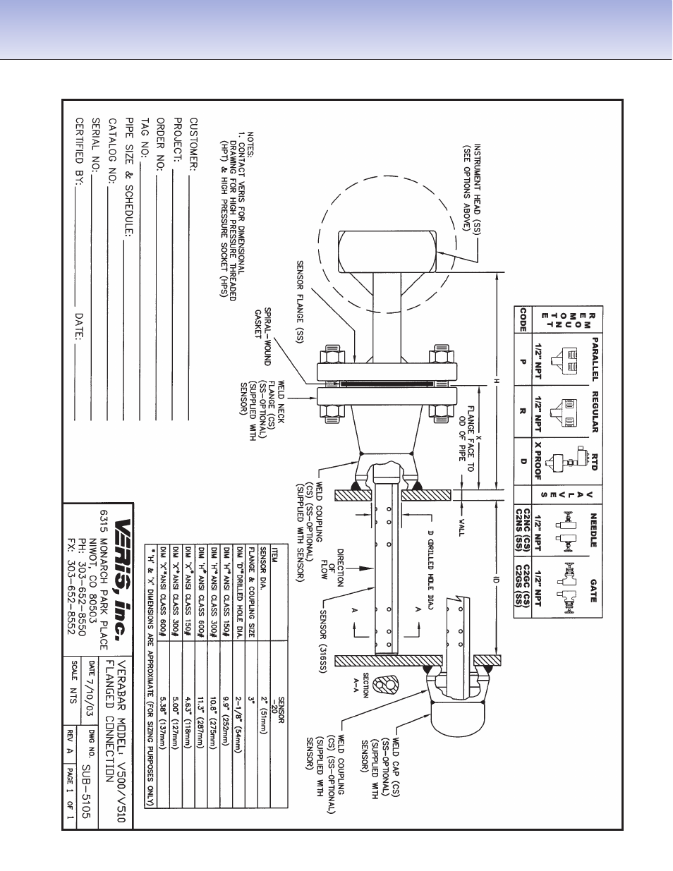 Veris Extended Range V500_V510 Spec Sheet User Manual | Page 3 / 4