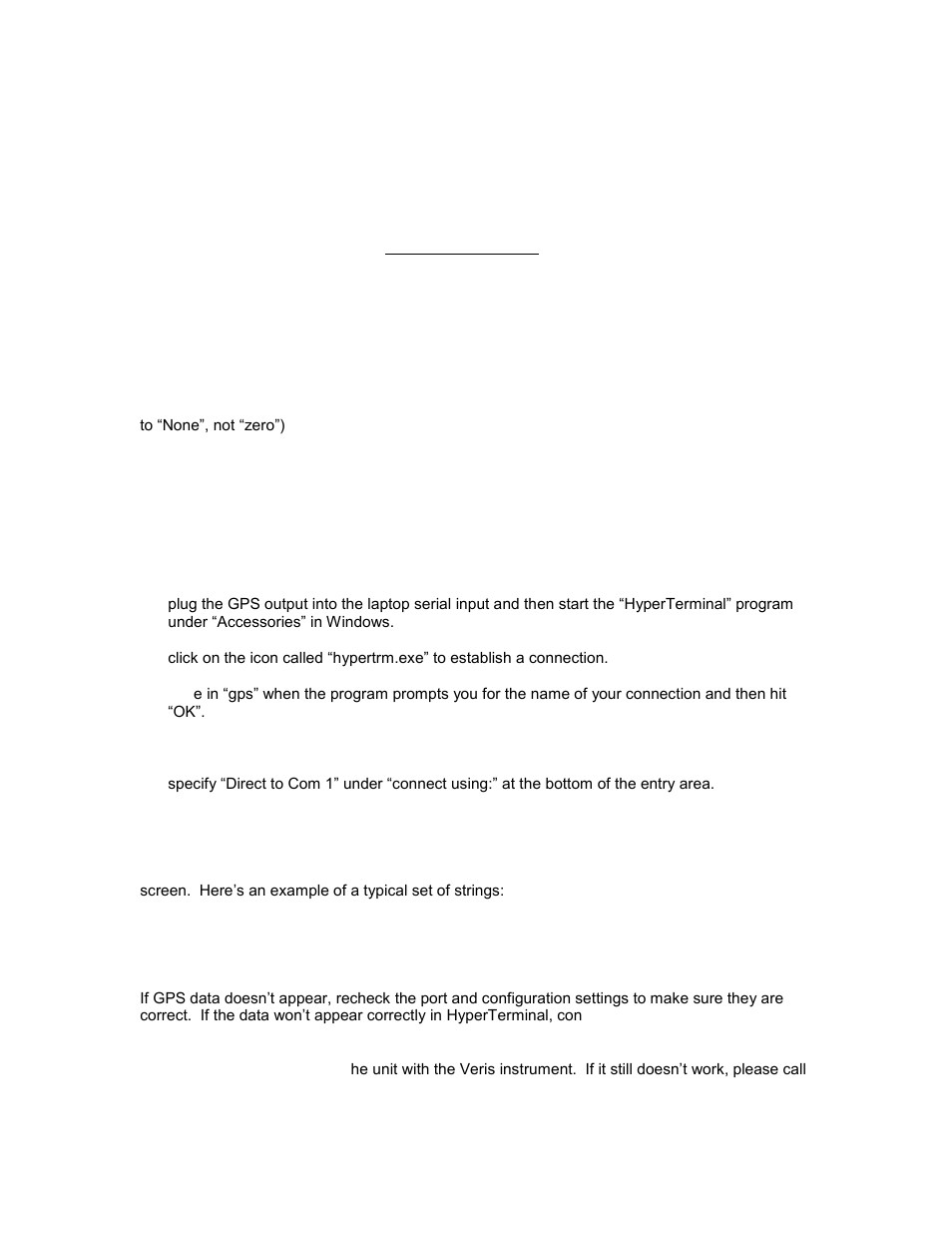 Veris Technologies 3100 Soil EC Mapping System (1997-2008 CF card drive 1.77D) - Operating Instructions User Manual | Page 18 / 21