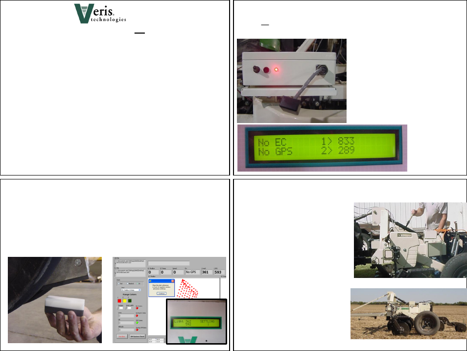 Veris Technologies OpticMapper - Field Reference Guide User Manual | 2 pages