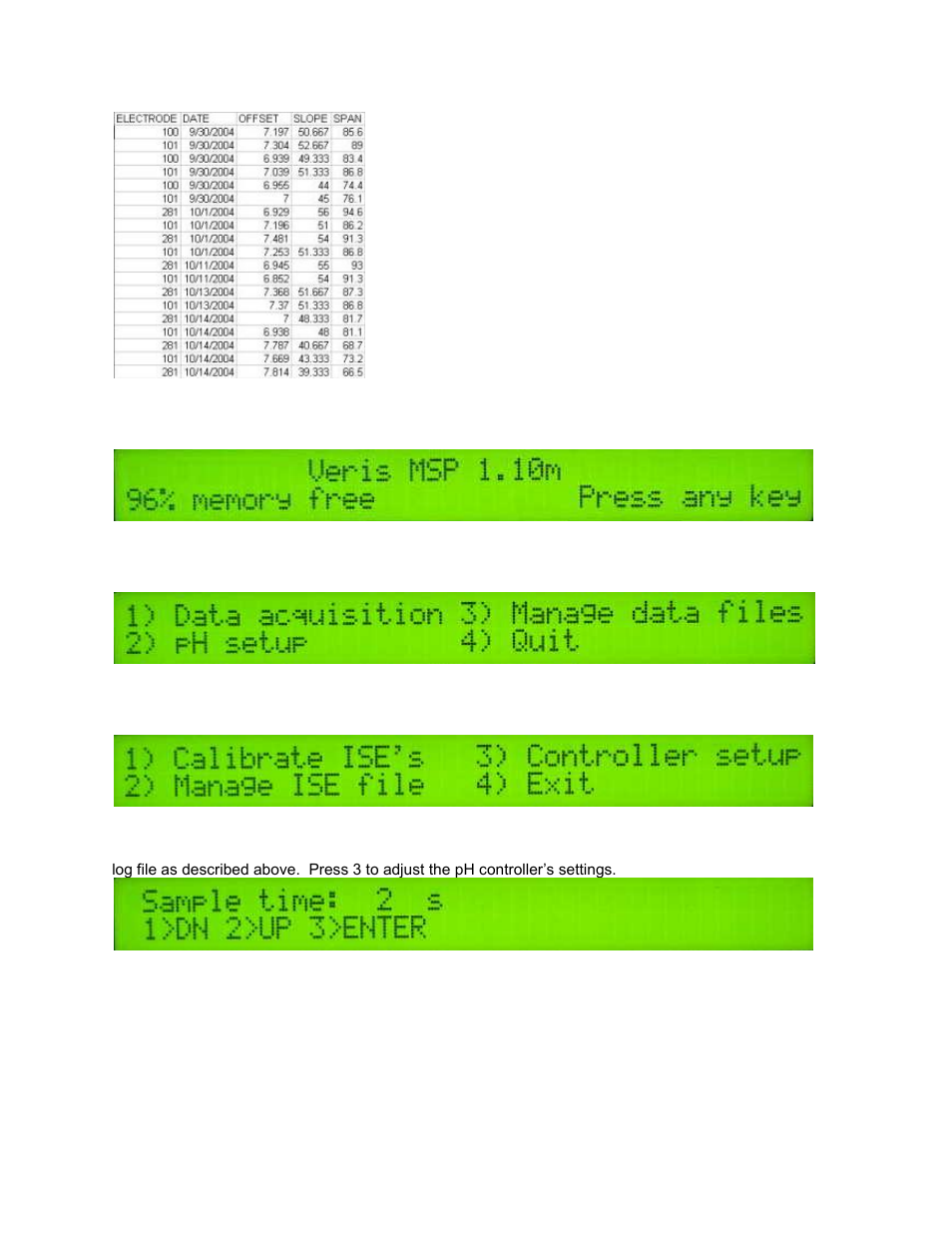 Veris Technologies MSP EC and pH (1997-2008 CF card drive 1.10M) - Operating Instructions User Manual | Page 33 / 61