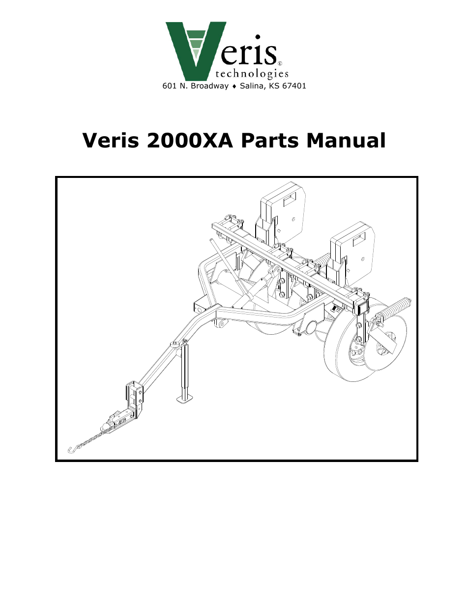 Veris Technologies 2000XA - Parts Manual User Manual | 10 pages