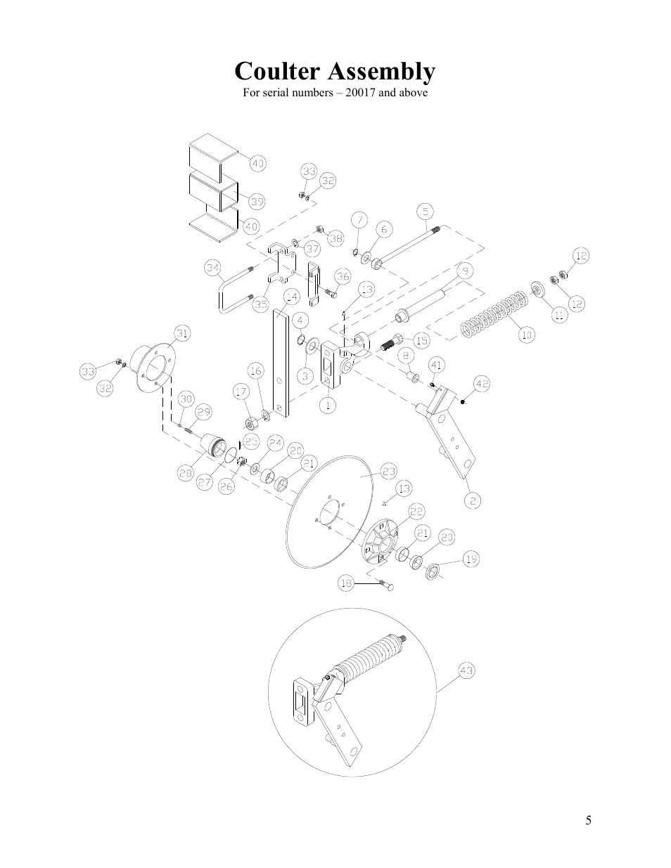 Coulter assembly | Veris Technologies 2000XA - Parts Manual User Manual | Page 5 / 10