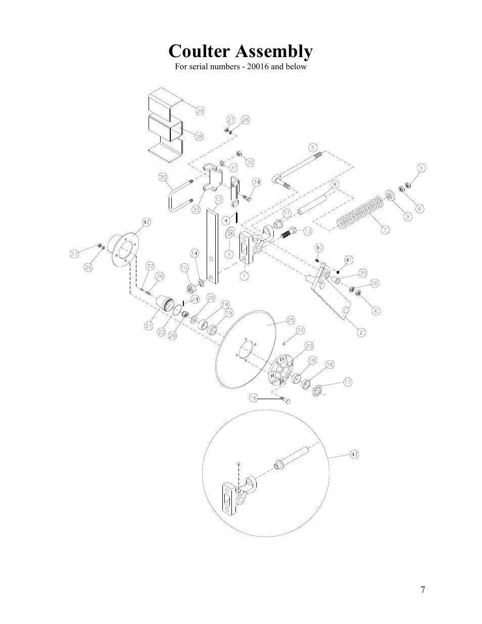 Coulter assembly | Veris Technologies 2000XA - Parts Manual User Manual | Page 7 / 10