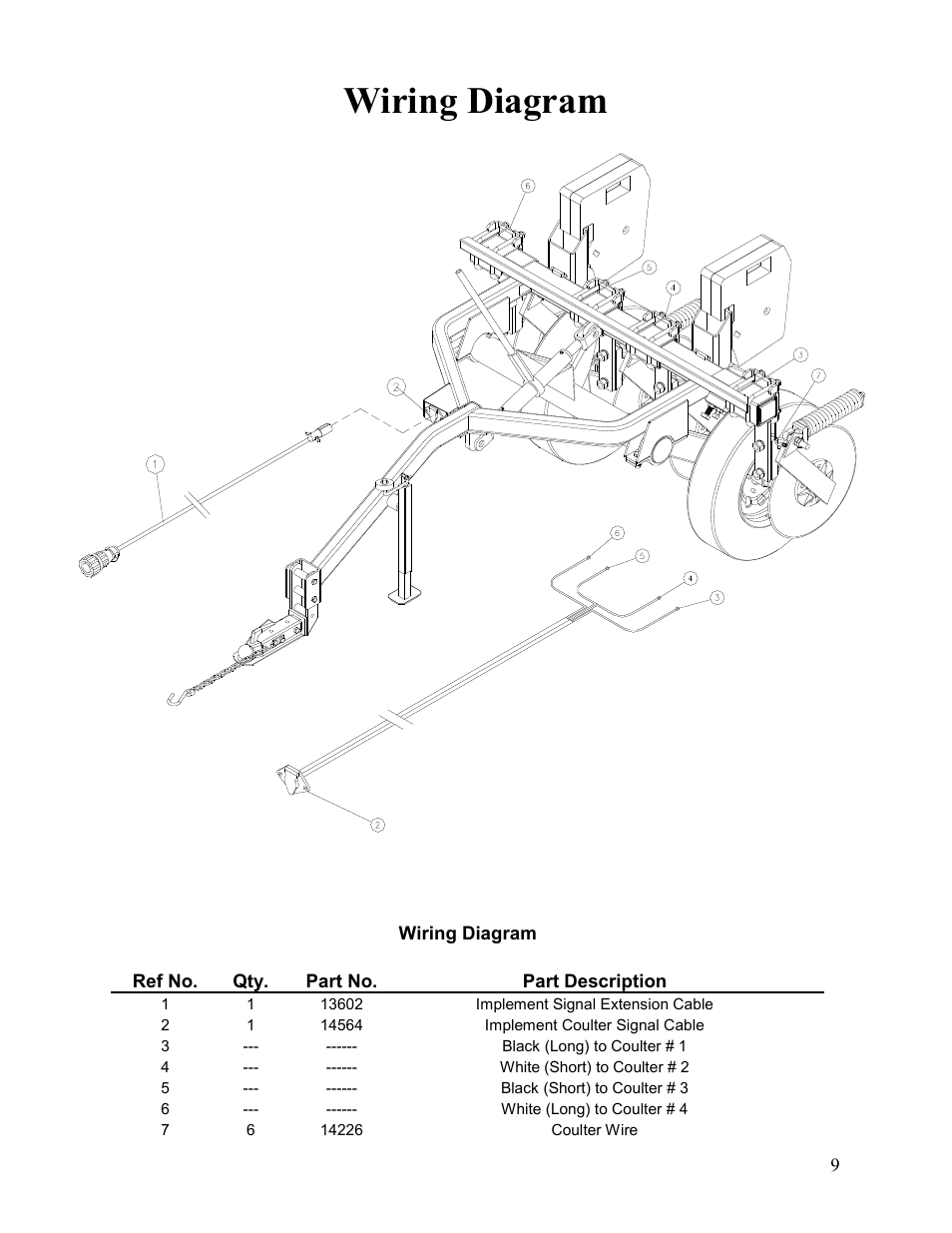 Wiring diagram | Veris Technologies 2000XA - Parts Manual User Manual | Page 9 / 10