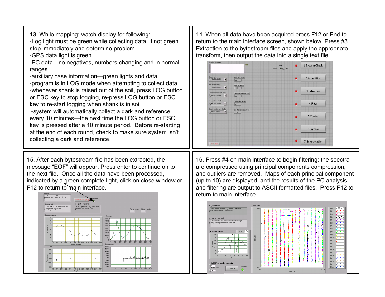 Veris Technologies NIRS Spectrophotometer - QUICK REFERENCE CARD User Manual | Page 3 / 4