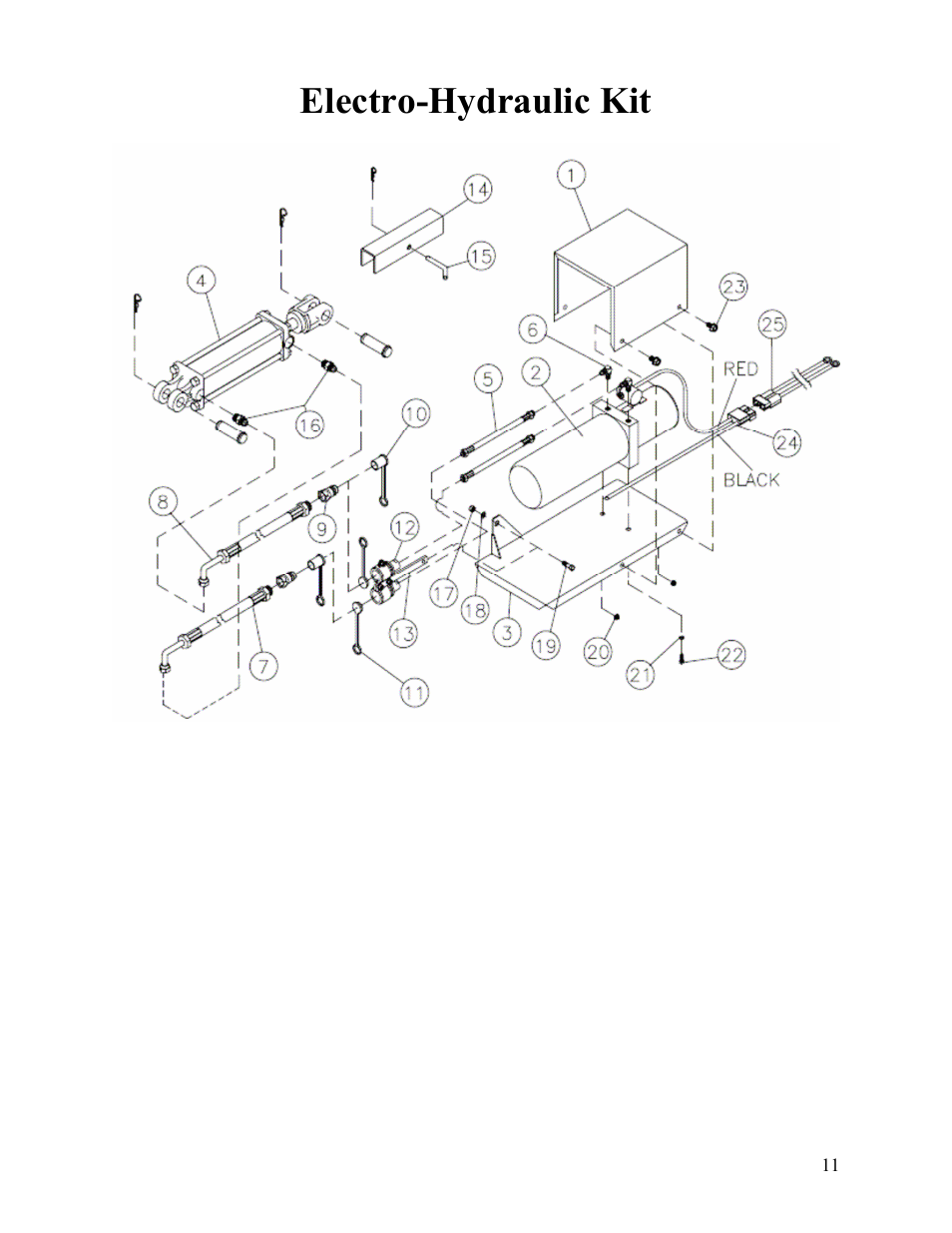 Electro-hydraulic kit | Veris Technologies 3100 - Parts Manual User Manual | Page 11 / 14