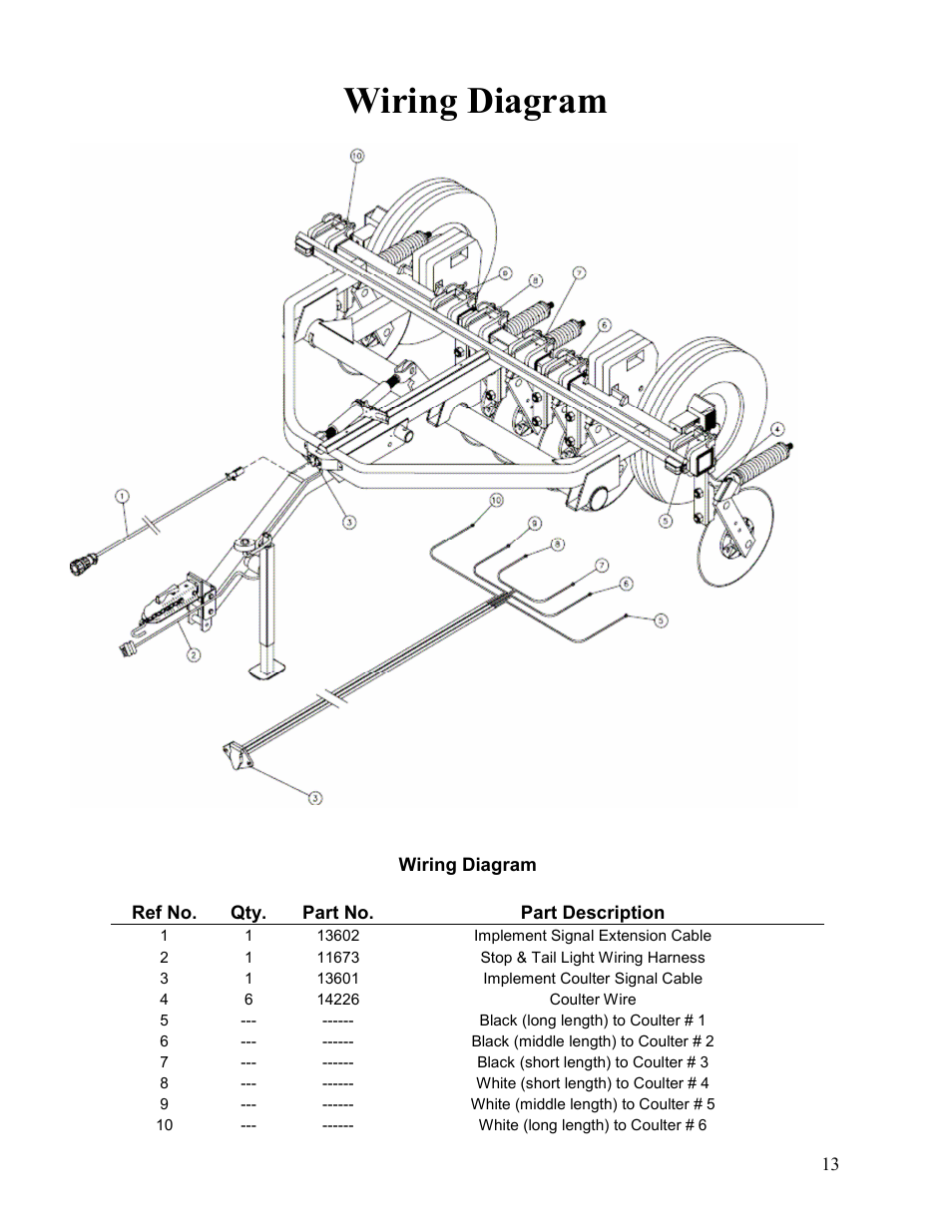 Wiring diagram | Veris Technologies 3100 - Parts Manual User Manual | Page 13 / 14