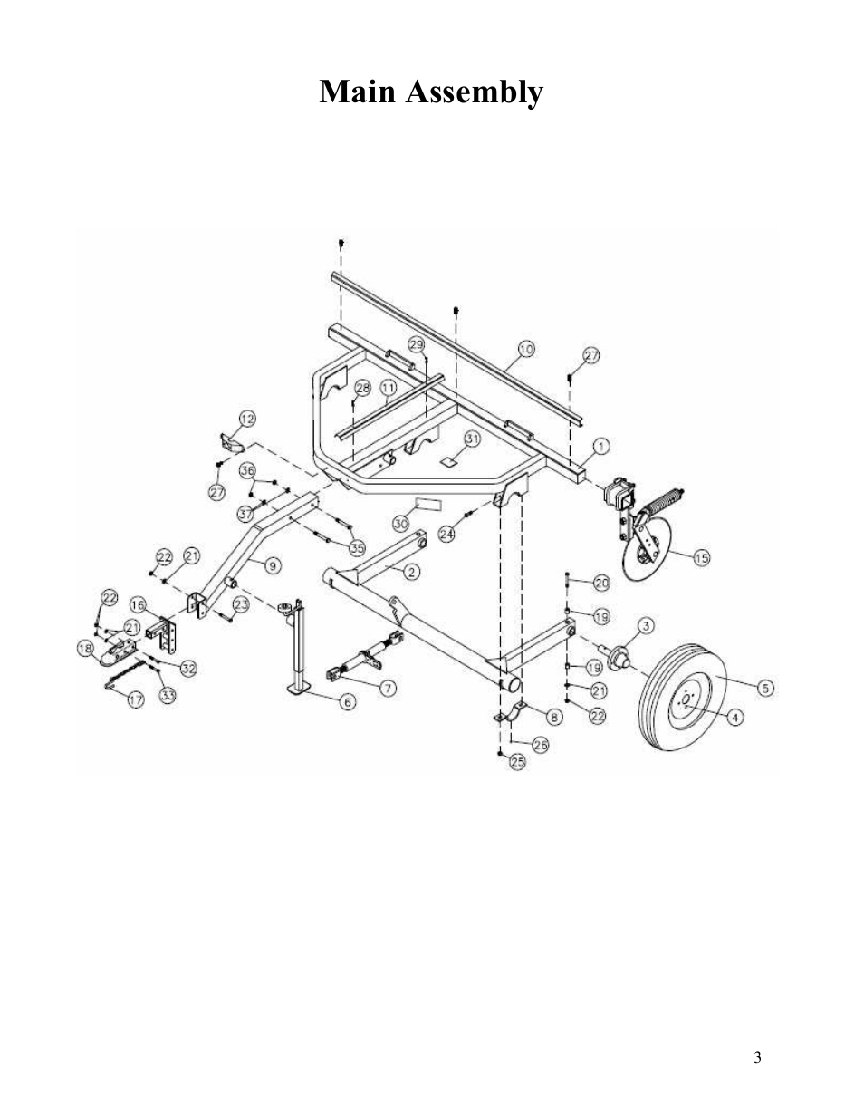 Main assembly | Veris Technologies 3100 - Parts Manual User Manual | Page 3 / 14