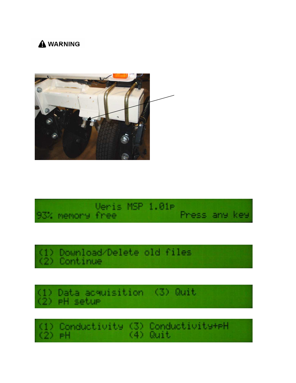 Veris Technologies MSP EC and pH (1997-2008 floppy disk drive 1.02E) - Operating Instructions User Manual | Page 17 / 62