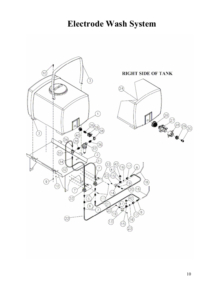 Electrode wash system | Veris Technologies MSP - Parts Manual User Manual | Page 10 / 27