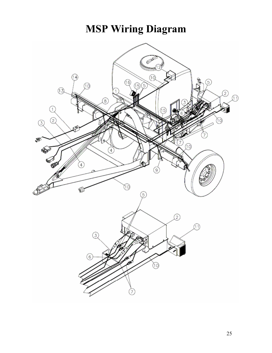 Msp wiring diagram | Veris Technologies MSP - Parts Manual User Manual | Page 25 / 27