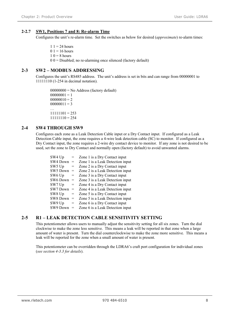 Veris Industries LDRA6 USER GUIDE User Manual | Page 14 / 30