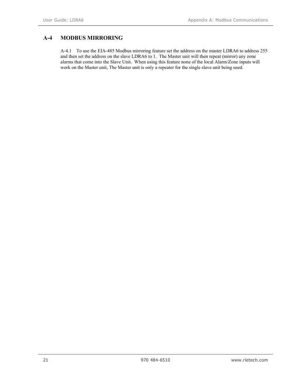 Veris Industries LDRA6 USER GUIDE User Manual | Page 27 / 30