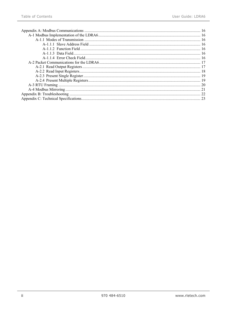 Veris Industries LDRA6 USER GUIDE User Manual | Page 6 / 30