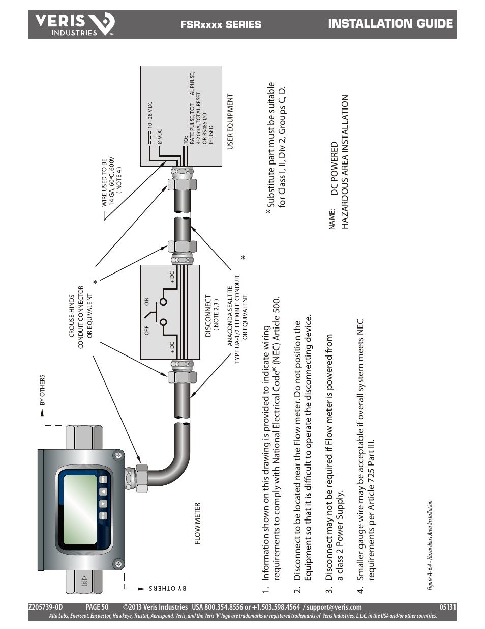 Installation guide | Veris Industries FSRxxxx SERIES Install User Manual | Page 50 / 59