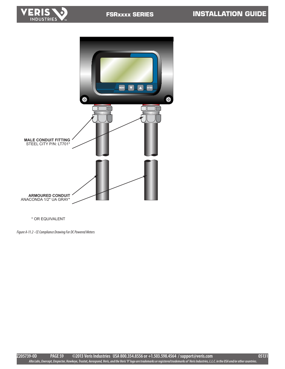 Installation guide | Veris Industries FSRxxxx SERIES Install User Manual | Page 59 / 59