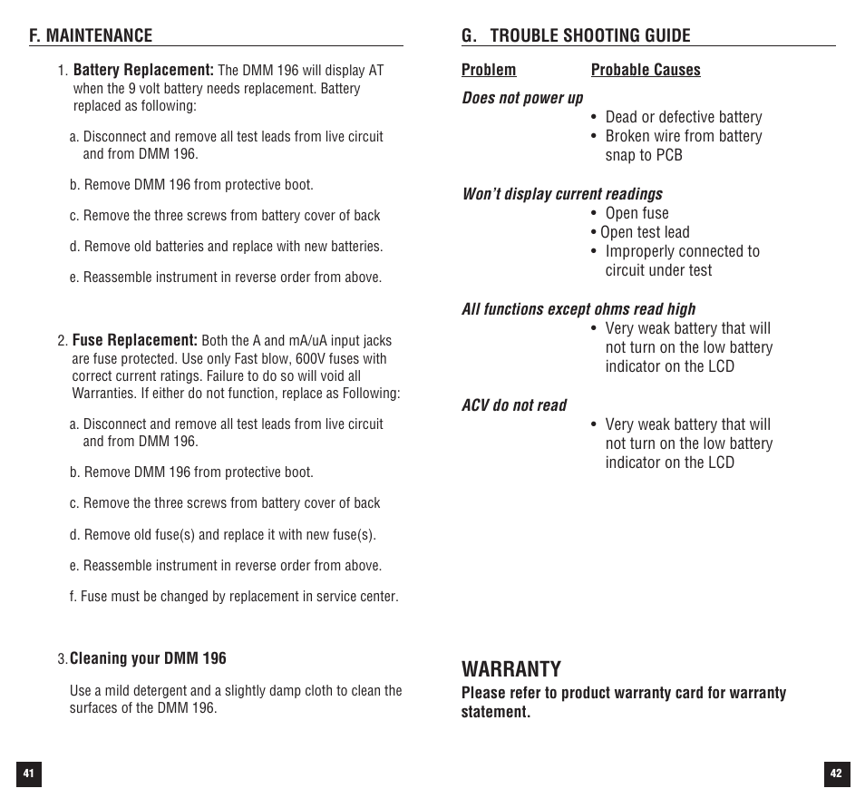 Warranty | Veris Industries 196 Manual User Manual | Page 22 / 23