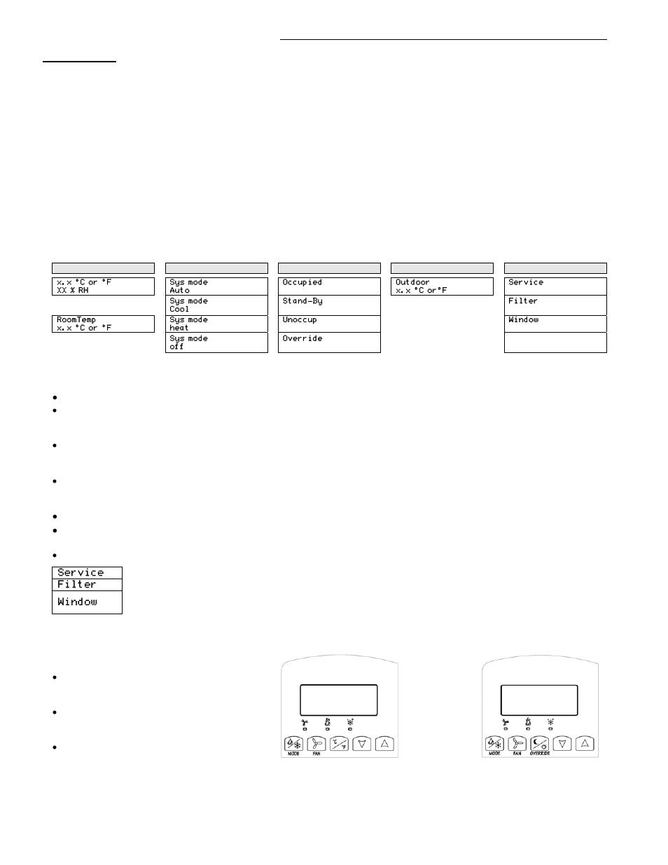 9programming and status display instructions, Status display, Outdoor air temperature | Occupancy status | Veris Industries VT7300 SERIES Install User Manual | Page 9 / 18