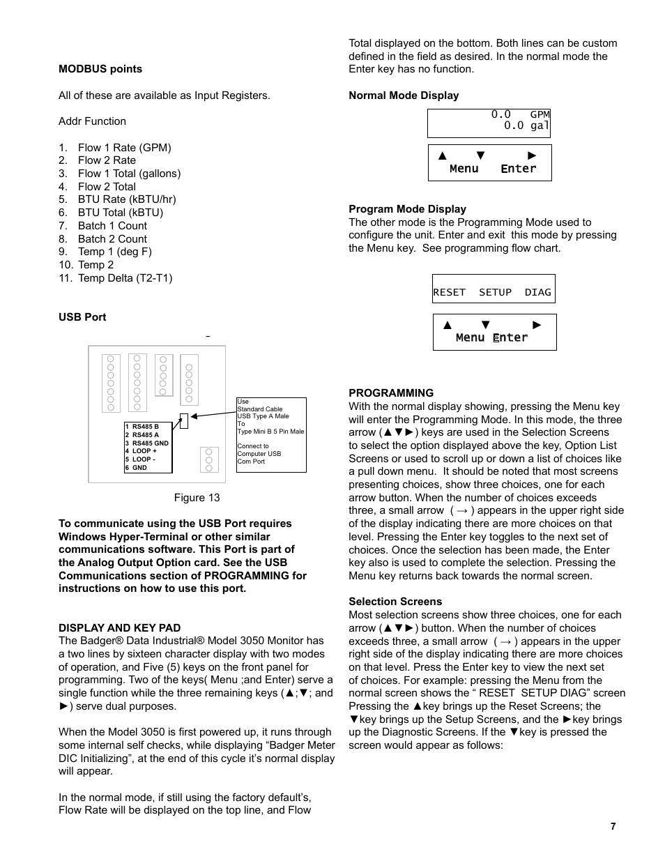 Veris Industries Badger 3050 SERIES Install User Manual | Page 7 / 20