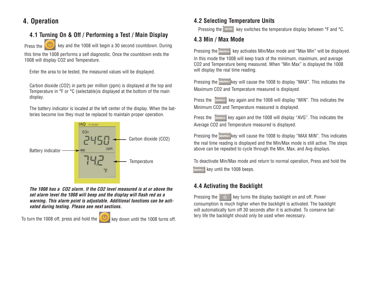 Operation | Veris Industries 1008 Manual User Manual | Page 5 / 11