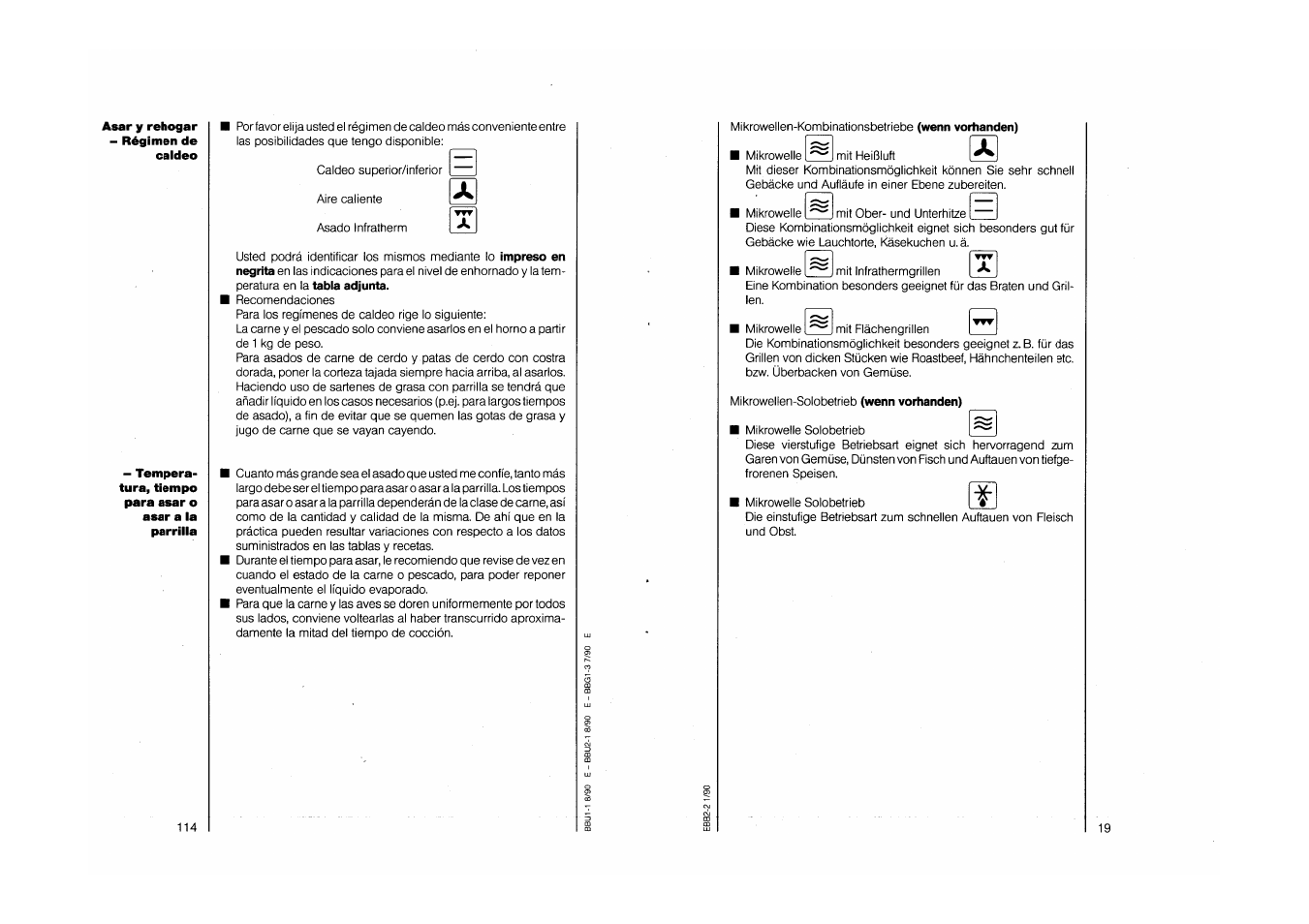 AEG COMPETENCE 750 E CH User Manual | Page 19 / 45