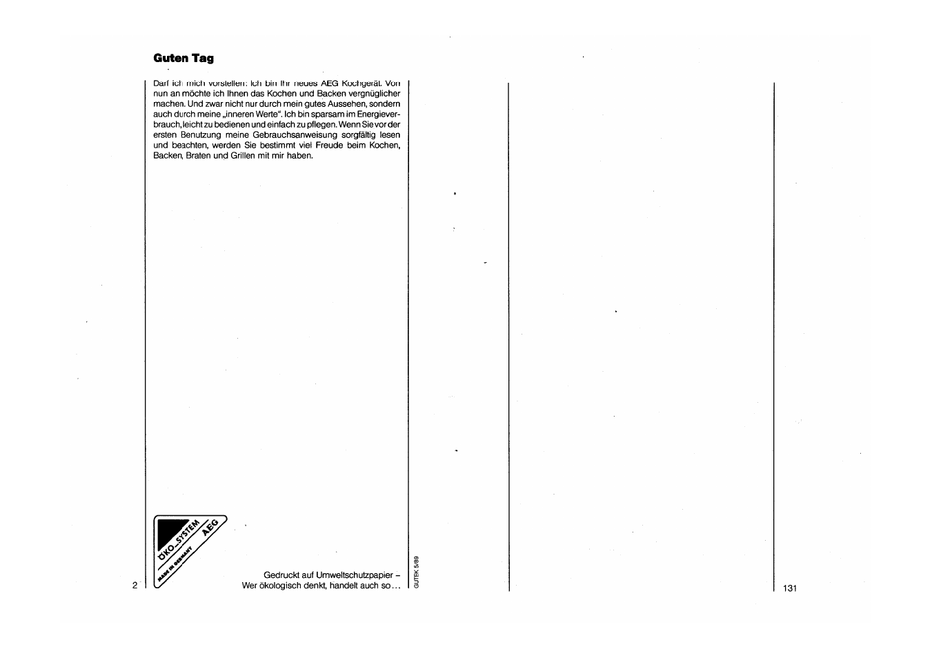 Guten tag | AEG COMPETENCE 750 E CH User Manual | Page 2 / 45