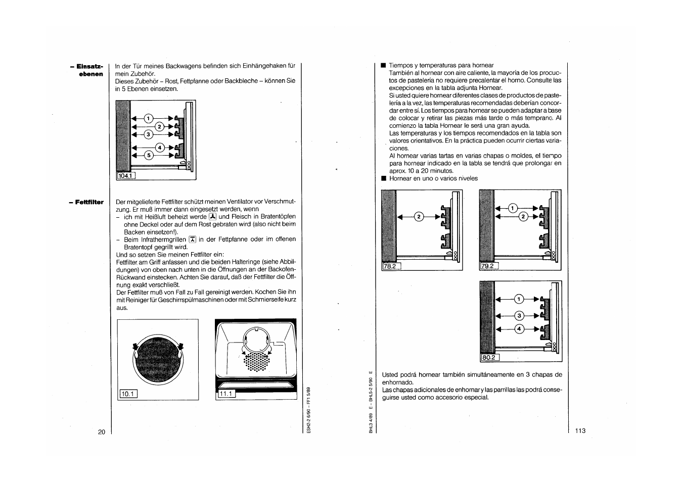 AEG COMPETENCE 750 E CH User Manual | Page 20 / 45