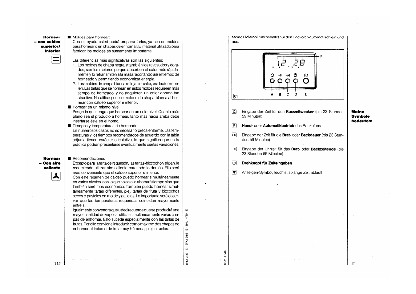AEG COMPETENCE 750 E CH User Manual | Page 21 / 45