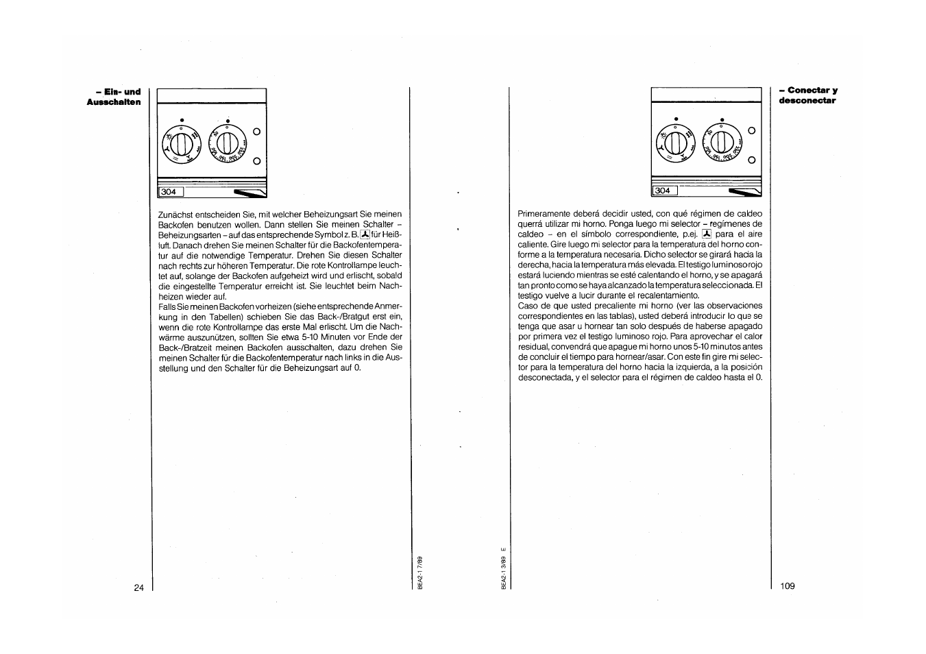 AEG COMPETENCE 750 E CH User Manual | Page 24 / 45