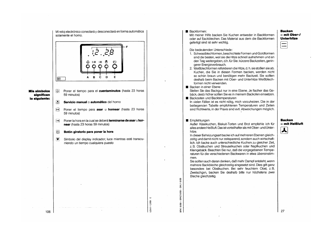 AEG COMPETENCE 750 E CH User Manual | Page 27 / 45