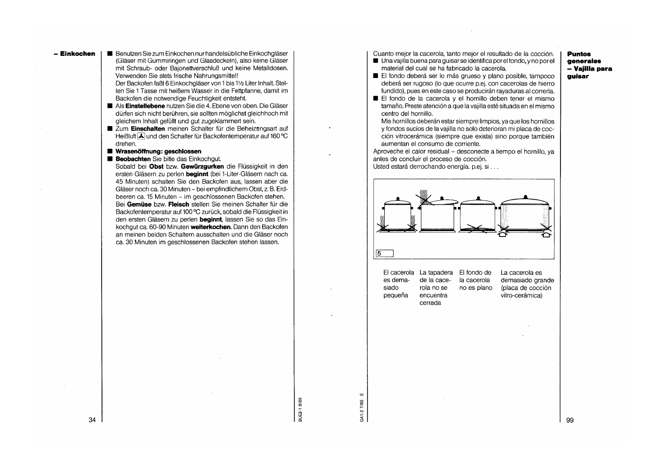 AEG COMPETENCE 750 E CH User Manual | Page 34 / 45