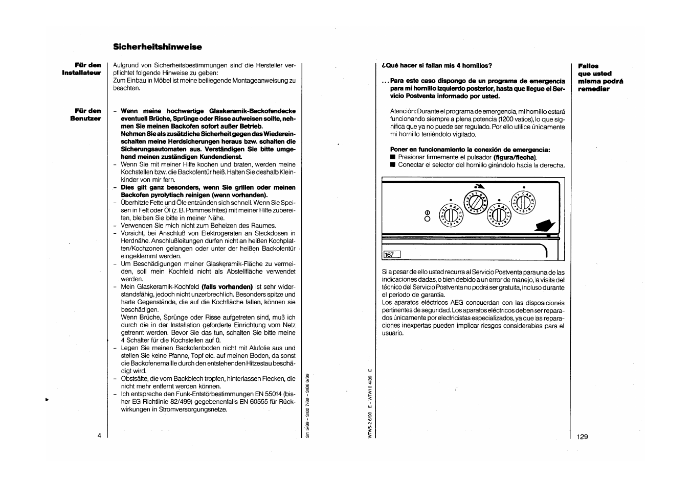 Sicherheitshinweise | AEG COMPETENCE 750 E CH User Manual | Page 4 / 45