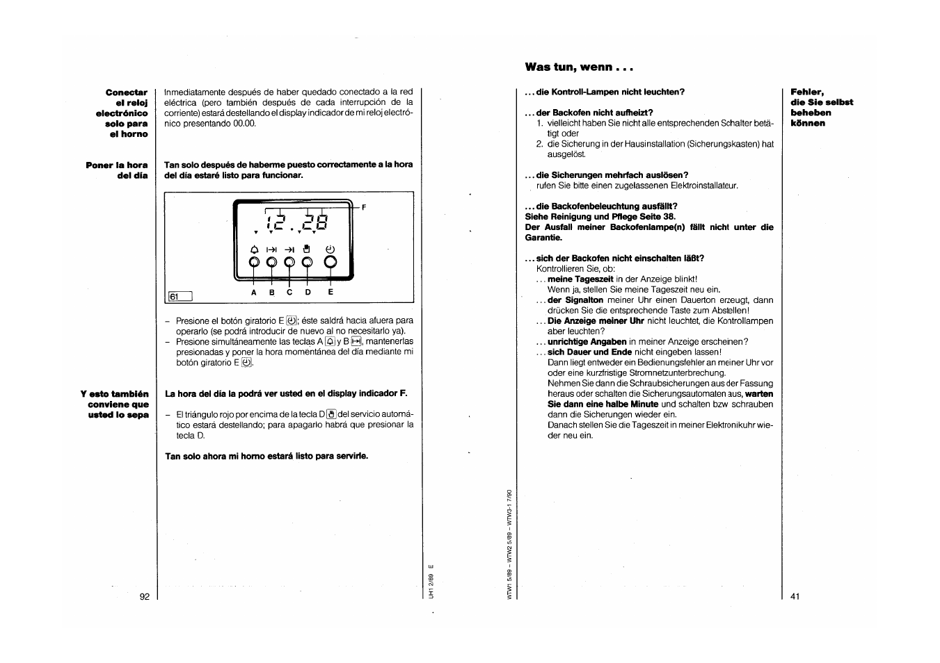 Was tun, wenn | AEG COMPETENCE 750 E CH User Manual | Page 41 / 45