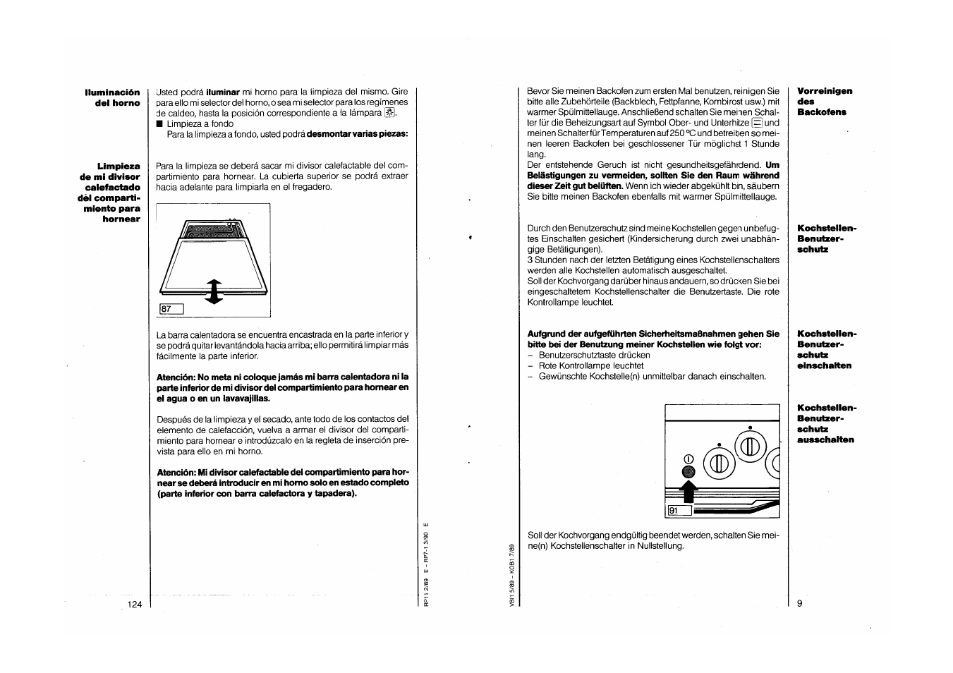 AEG COMPETENCE 750 E CH User Manual | Page 9 / 45