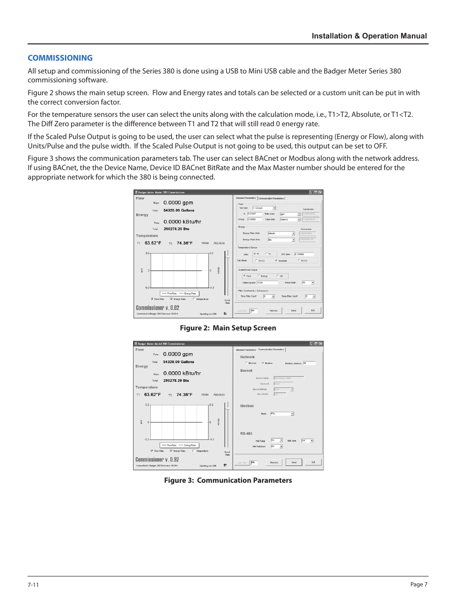 Commissioning | Veris Industries 380 SERIES Install User Manual | Page 7 / 14